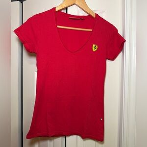 Ferrari Women's Scarlet Short Sleeve Tee